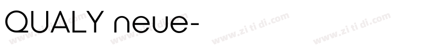 QUALY neue字体转换
